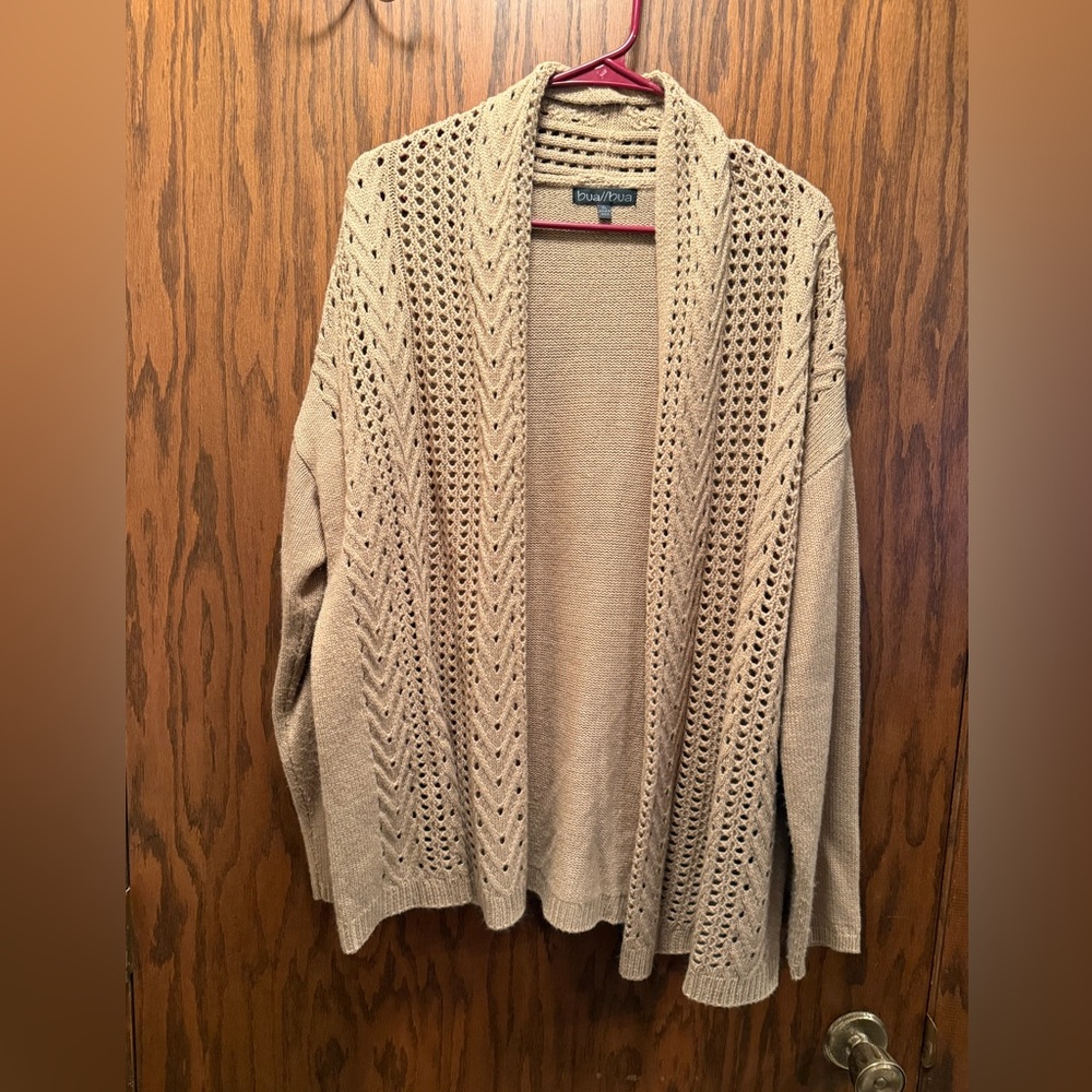 Tan Cardigan Sweater